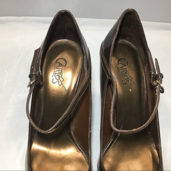 3/$30 Carlos Santana Brown Peep Toe stiletto - Picture 6 of 6